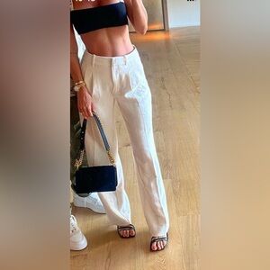 Effortless linen pants from Aritzia. Color : white